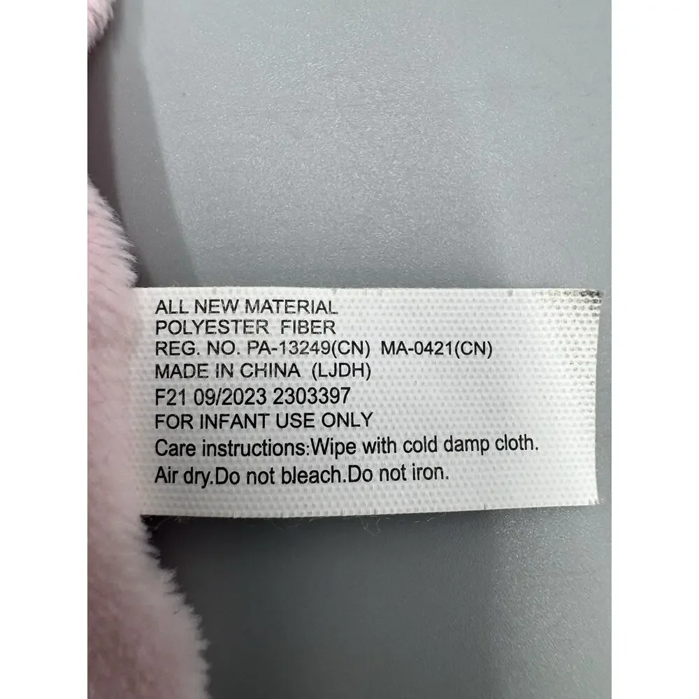 Walmart My 1st Easter Tan Bunny Pink Lovey Baby Security Blanket Minky Dots
